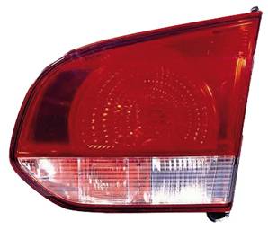 Feu arrière droit intérieur pour VOLKSWAGEN GOLF VI 2008-2012 rouge/blanc (type Valeo) partie hayon