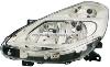 Phare Optique avant gauche pour RENAULT CLIO 3 phase 2, 2009-2012, H7+H7, fond chrom, Neuf