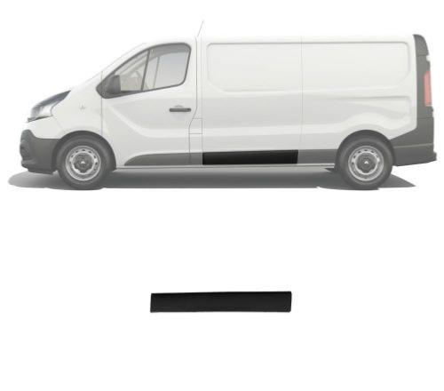 Moulure baguette centrale sur porte latrale gauche pour OPEL VIVARO II, 2014-2019, Noire, Neuve