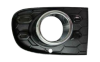 Grille calandre droite pour FIAT 500 phase 2 depuis 2015 > (modle S), noire, profil chrom, trou antibrouillard, pare chocs avant, Neuve