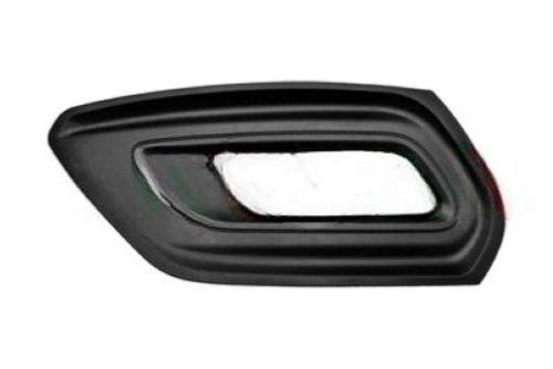 Grille pare-chocs avant gauche pour FORD TRANSIT CUSTOM phase 2 2018-2020, noire gaufree, avec siege antibrouillard, Neuve