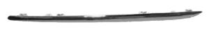Moulure gauche de pare chocs arrière pour MERCEDES CLASSE E (W212) de 2013 à 2016, profil chromé, Mod. AVANTGARDE/ELEGANCE, Neuve