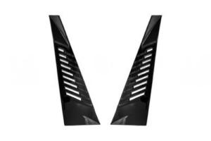 Kit grille pare chocs avant droit et gauche pour PEUGEOT 208 II phase 2 depuis 2023, noire brillant, Neuf