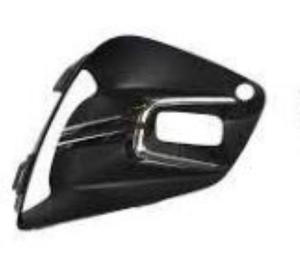 Grille de calandre droite pour RENAULT CLIO V ph. 1 2019-2023, trous feu antibrouillard, moulures chromée, noires gaufrées, trou radar, Neuve