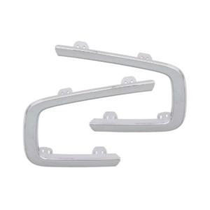 Kit de moulures (droite+gauche) pour grille de pare-chocs avant pour RENAULT KANGOO III phase 1 depuis 2021, chromées, pour modèle MULTISPACE, avec siège antibrouillard, Neuf