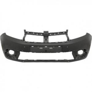 Pare-chocs avant pour DACIA SANDERO STEPWAY II phase 2 du 11/2016 au 12/2020, noir, surface lisse, Neuf à peindre