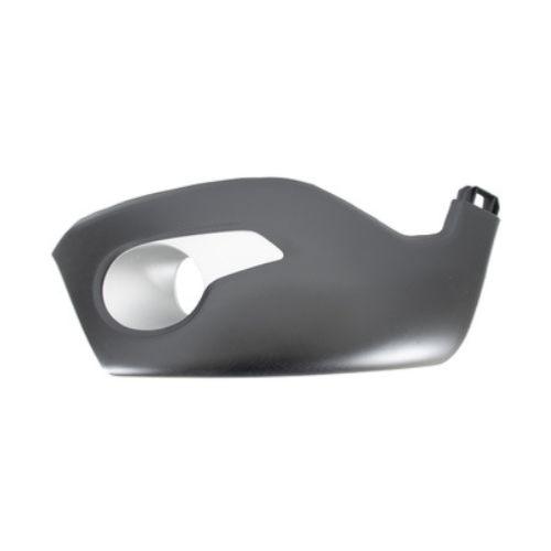 Grille droite de pare-chocs avant pour DACIA DOKKER STEPWAY depuis 2015, noire gaufrée, avec emplacement antibrouillard, avec moulure argentée, Neuve