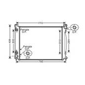 Radiateur de refroidissement moteur pour AUDI A6 III ph.1 2004-2008, OEM: 4F0121251AH, Neuf