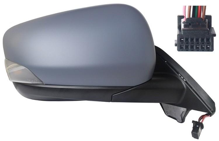 Rétroviseur droit pour RENAULT KANGO III phase 1 depuis 2021, électrique, chauffant, avec feu, avec sonde, asphérique, 10 broches, BLIS, Neuf