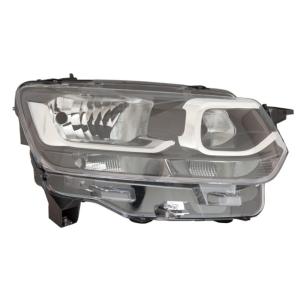 Phare Optique supérieur avant droit pour CITROËN BERLINGO III ph.1 2018-2024, H7+H1, électrique,