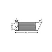 Intercooler pour CITROËN JUMPY II 2007-2016, OEM: 1440094280, Neuf