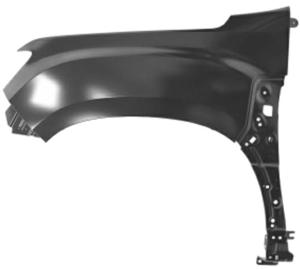 Aile avant gauche pour DACIA JOGGER depuis 03/2021, sans trou feu répétiteur/clignotant, Neuve à peindre
