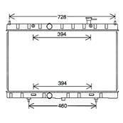 Radiateur de refroidissement moteur pour NISSAN X-TRAIL 2014-2017, OEM: 214104BB0B, Neuf