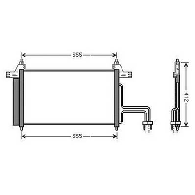 Condenseur de Climatisation pour FIAT STILO 2001-2003, OEM: 46745840, Neuf