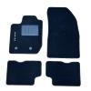Kit 4 Tapis de sol Auto pour DACIA DUSTER II phase 1, depuis 2018, avec sigle DUSTER, moquette noire, avec CLIPS, Neuf