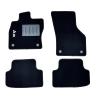 Kit 4 Tapis de sol Auto pour AUDI A3 de 2012 à 2016, 3 portes (8V), sigle A3, avec CLIPS, Neuf