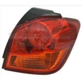 Feu arrière extérieur droit pour MITSUBISHI ASX 2010-2012, orange-rouge, LED, Neuf