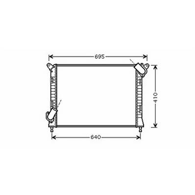 Radiateur de refroidissement moteur pour MINI ONE/COOPER R50/R53 2004-2006, OEM: 1475554, Neuf