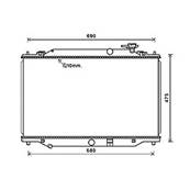 Radiateur de refroidissement moteur pour MAZDA CX-5 I 2012-2017, OEM: SH0115200A, Neuf