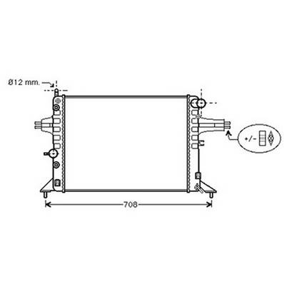 Radiateur de refroidissement moteur pour OPEL ASTRA G 1998-2004, OEM: 9202493, Neuf
