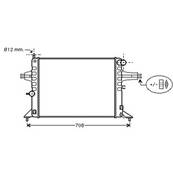 Radiateur de refroidissement moteur pour OPEL ZAFIRA A 1999-2005, OEM: 09202492, Neuf