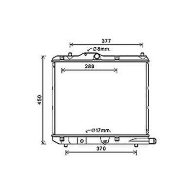 Radiateur de refroidissement moteur pour OPEL AGILA depuis 2008, OEM: 4708718, Neuf