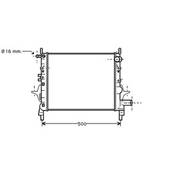 Radiateur de refroidissement moteur pour RENAULT TWINGO I ph.1 1993-1998, OEM: 7701045212, Neuf