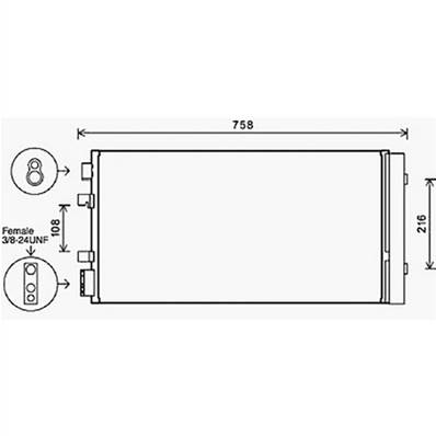 Condenseur de Climatisation pour RENAULT MÉGANE III ph.1 2008-2012, OEM: 921000294R, Neuf