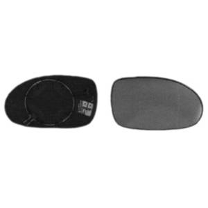 Miroir Glace rétroviseur droit pour CITROËN C5 I ph.1 2001-2004 bleu, dégivrant asphérique à clipser