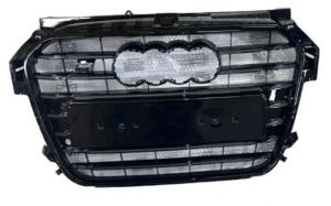 Grille radiateur pour AUDI A1 2010-2014, noire brillante, avec capteurs, Neuve