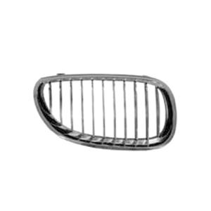 Grille de radiateur avant droite pour BMW Serie 5 E60-E61 RY, 2007-2010, chromée, Neuve