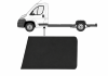 Moulure lat�rale de porte avant gauche pour CITRO�N JUMPER depuis 2018, noire, empattement moyen, version ch�ssis plateau, avec kit adh�sif, Neuve