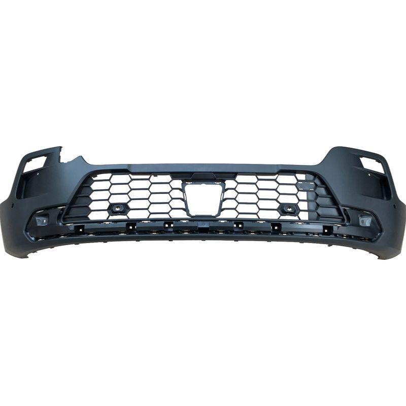 Pare-chocs avant inferieur pour JEEP AVENGER depuis 2022, noir gaufré, avec trou feu antibrouillard et trous de réglage feu antibrouillard, avec 4 trous radar, Neuf