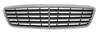 Grille radiateur centrale pour MERCEDES (W203) CLASSE C ph. 2 2004-2007, Chromé et noire, Neuve