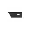 Moulure baguette latrale droite pour RENAULT MASTER III phase 1, 2010-2014, chssis moyen, trou feu, 49.5 cm Neuve