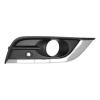 Grille avant droite pour RENAULT KOLEOS II depuis 2017, noire, avec cadre, avec trou feu antibrouillard, avec radar, Neuve