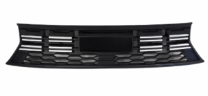 Grille radiateur pour DACIA DUSTER II phase 1 depuis 01/2023, noir, gaufree, avec moulure chromee, Neuve