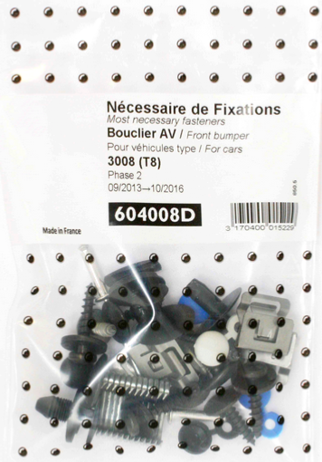 Kit de fixation Pare chocs avant PEUGEOT 3008 phase 2