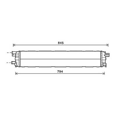 Radiateur de refroidissement moteur pour AUDI A5 I ph.1 2007-2011, OEM: 4G0145804, Neuf