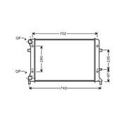 Radiateur de refroidissement moteur pour VOLKSWAGEN PASSAT CC 2008-2011, OEM: 5K0121251AB, Neuf