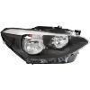 Phare Optique avant droit pour BMW SERIE 1 F20 de 2011 à 2015, H7+H7, fond noir, Neuf 