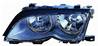 Phare Optique avant gauche pour BMW srie 3 E46 2001-2004, H7+H7, noir, Neuf 