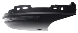 Coque rétroviseur droite inférieure avec feu clignotant pour RENAULT CLIO V phase 1, 2019-2023, Noire, Neuve