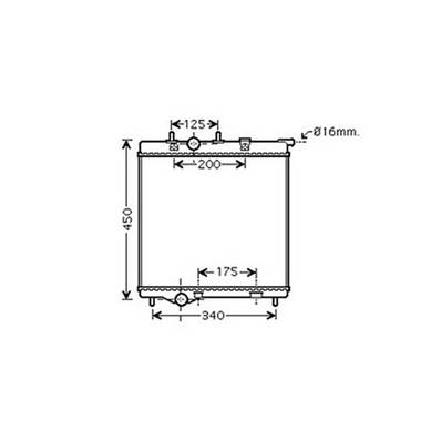 Radiateur de refroidissement moteur pour CITROËN DS3 2010-2016, OEM: 1330S4, Neuf