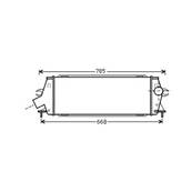 Intercooler pour NISSAN PRIMASTAR ph.2 2006-2016, OEM: 8200411160, Neuf