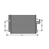Condenseur de Climatisation pour VOLVO V70 III ph.1 2007-2012, OEM: 1481851, Neuf