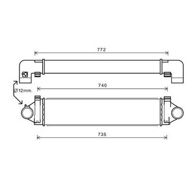 Intercooler pour FORD S-MAX I ph.1 2006-2010, OEM: 1749983, Neuf
