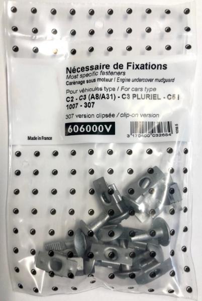 10 Clips Fixation Cache Sous Moteur Citroen peugeot