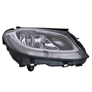 Phare Optique avant droit à LED pour MERCEDES CLASSE C phase 2, depuis 2018 (W205), H7+H7+PWY24W, noir, Neuf