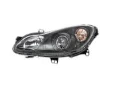 Phare Optique avant gauche électrique pour SMART FORTWO 2007-2011, H7+H7, avec moteur, fond noir, Neuf